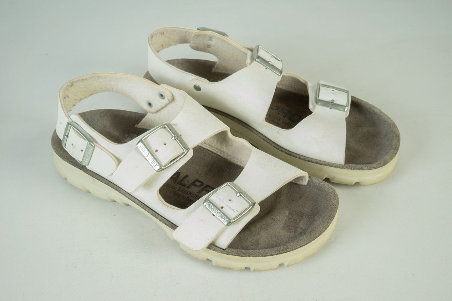 Birkenstock Alpro Milano Classic Comfort Women's White Shoes Sandals 37 240CM L6