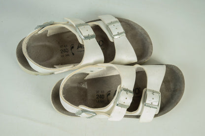 Birkenstock Alpro Milano Classic Comfort Women's White Shoes Sandals 37 240CM L6